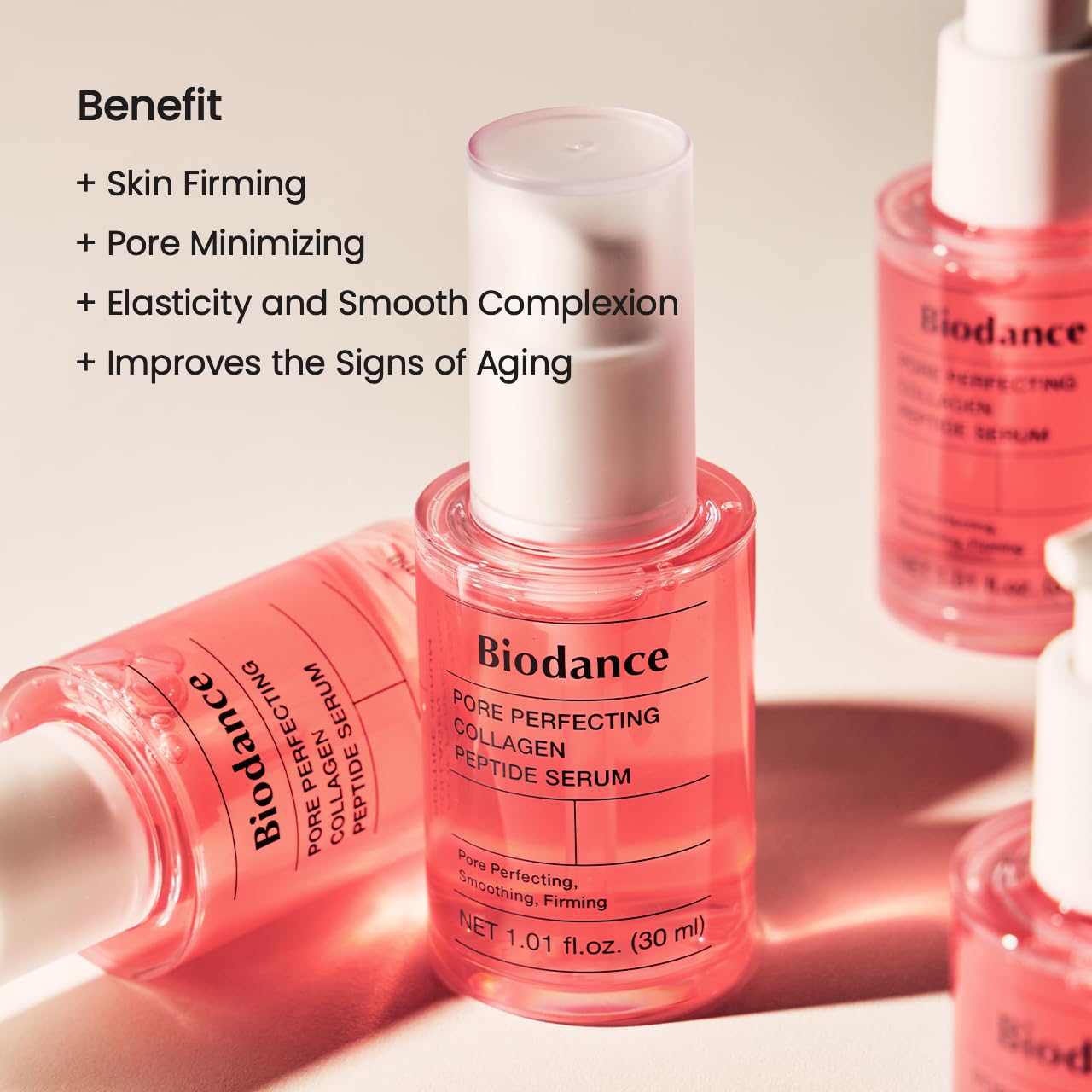 BIODANCE Collagen Plumper Duo: Pore Perfecting Collagen Peptide Serum & Facial Moisturizer, Korean Skincare Set for Plumping Glass Skin, Korean Skin Care, Skin Care Set